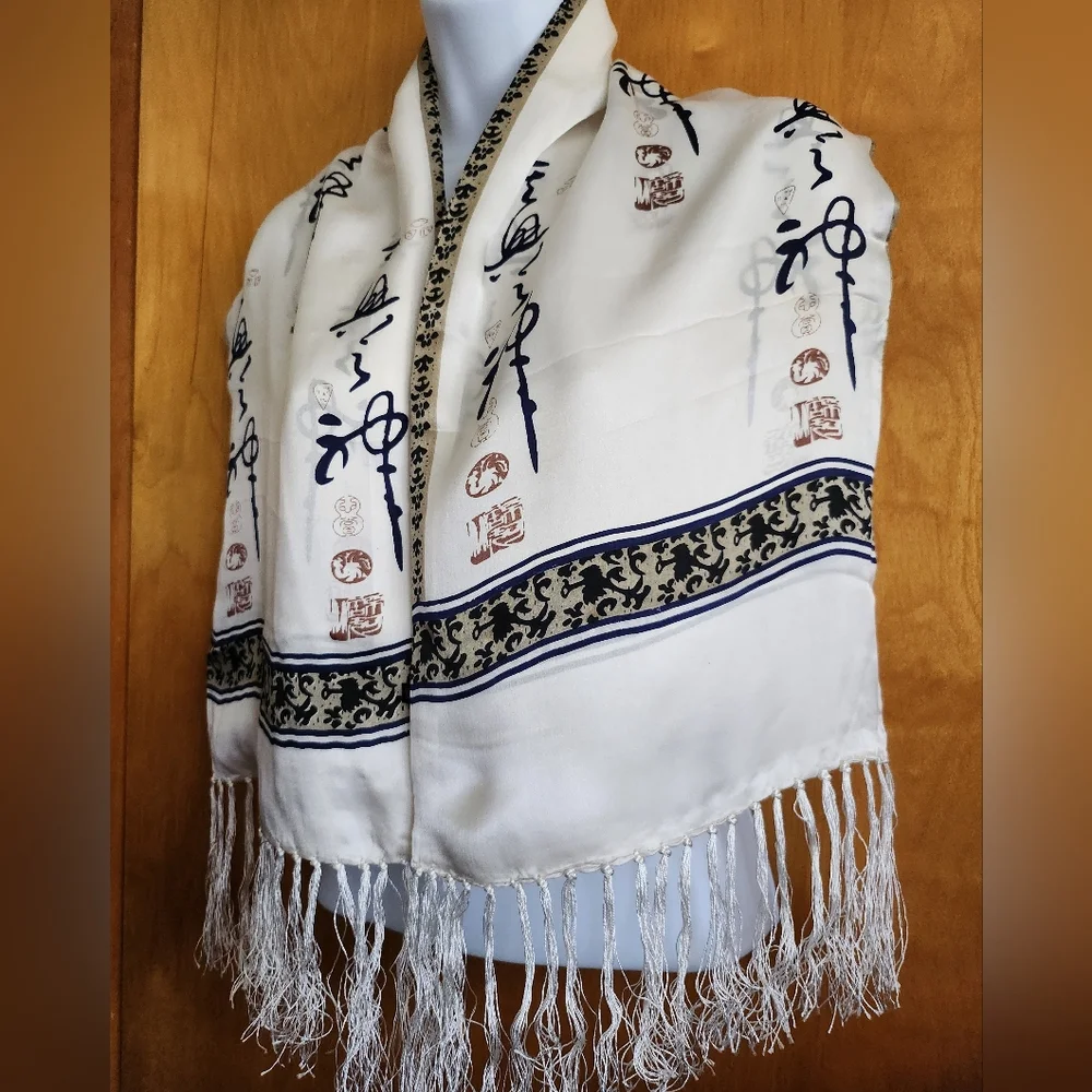 Silk Reversible Scarf Double Sided